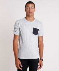 Camiseta-Masculina-com-Linho-e-Bolso-Manga-Curta-Gola-Careca-Cinza-Mescla-9851901-Cinza_Mescla_1