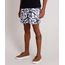 Short-Masculino-Estampado-de-Folhagem-com-Bolsos-Branco-9788130-Branco_1