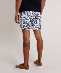 Short-Masculino-Estampado-de-Folhagem-com-Bolsos-Branco-9788130-Branco_4 Short-Masculino-Estampado-de-Folhagem-com-Bolsos-Branco-9788130-Branco_4