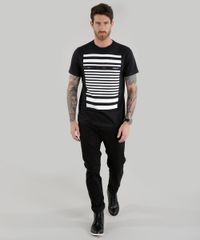 Camiseta-com-Estampa-de-Listras-Preta-8585043-Preto_3