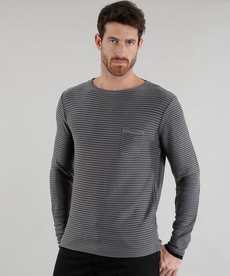 Sueter-em-Trico-Listrado-Cinza-Mescla-8564638-Cinza_Mescla_1 Sueter-em-Trico-Listrado-Cinza-Mescla-8564638-Cinza_Mescla_1