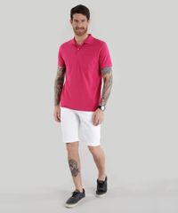 Polo-em-Piquet-com-Bolso-Rosa-Escuro-8500997-Rosa_Escuro_3