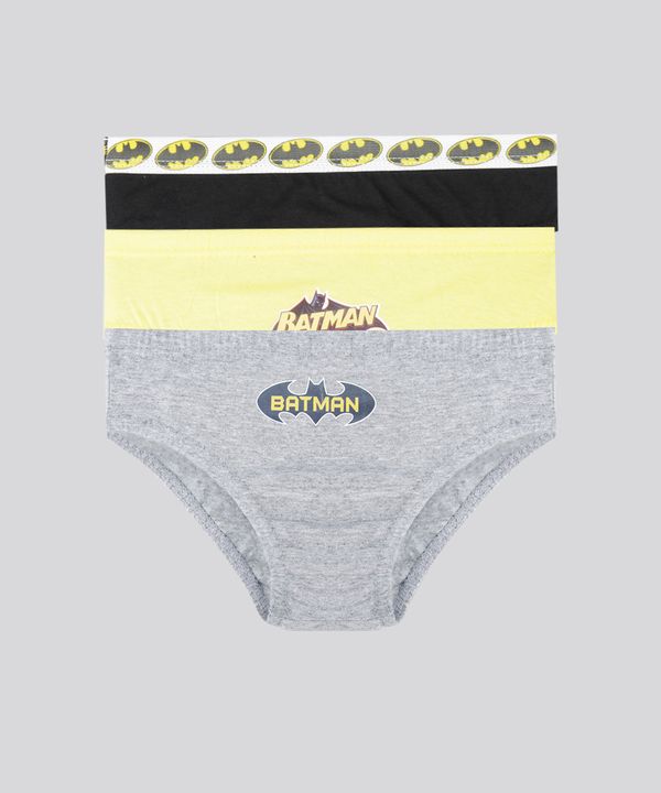 Kit de 3 Cuecas Batman Multicor 8