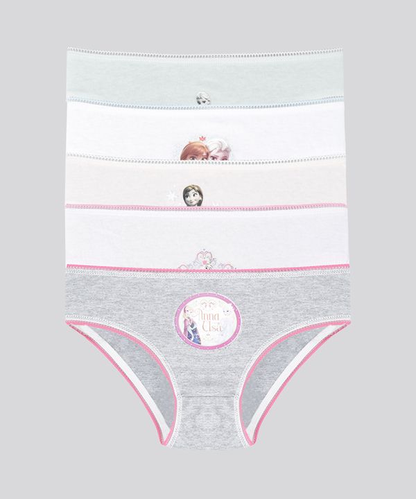 Kit de 5 Calcinhas Frozen Multicor 10