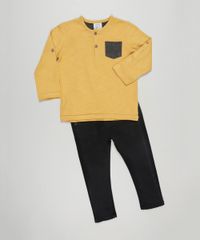 Camiseta-Flame-Basica-com-Bolso-Amarelo-Escuro-8573115-Amarelo_Escuro_3