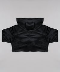 Blusao-Infantil-Cropped-em-Plush-com-Capuz-e-Meio-Ziper-Preto-9785968-Preto_2