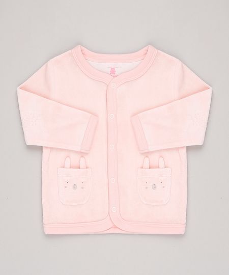 Cardigan-Infantil-em-Plush-com-Bolsos-de-Ursinhos-Rose-9688476-Rose_1