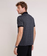 Polo-Masculina-Comfort-Fit-Listrada-Manga-Curta-Preta-9739140-Preto_2