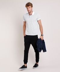 Polo-Masculina-Slim-Fit-Estampada-Mini-Print-Floral-em-Piquet-Manga-Curta-Off-White-9722023-Off_White_3