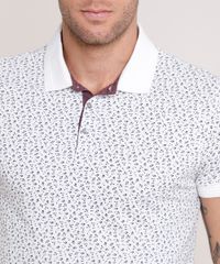 Polo-Masculina-Slim-Fit-Estampada-Mini-Print-Floral-em-Piquet-Manga-Curta-Off-White-9722023-Off_White_4