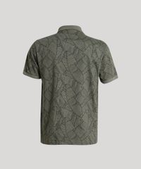 Polo-Masculina-Comfort-Fit-Estampada-de-Folhagem-com-Bolso-Manga-Curta-Verde-9739144-Verde_6