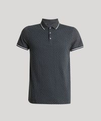 Polo-Masculina-Slim-Fit-Estampada-Mini-Print-de-Cruz-em-Piquet-Manga-Curta-Verde-Escuro-9722024-Verde_Escuro_5