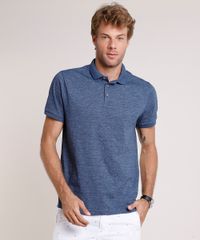 Polo-Masculina-Comfort-Fit-Flame-Manga-Curta-Azul-9873334-Azul_1