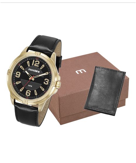 Kit-de-Relogio-Analogico-Mondaine-Masculino---Porta-Cartoes---83443GPMVDH2K1-Preto-9922524-Preto_1