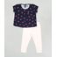 Conjunto-Infantil-de-Blusa-Estampada-Floral-Manga-Curta-Azul-Escuro---Calca-Legging-Rose-9858153-Rose_1