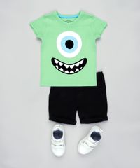 Camiseta-Infantil-Carnaval-Mike-Monstros-S-A--Manga-Curta-Verde-9837169-Verde_3