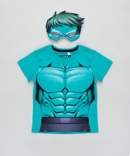 Camiseta-Infantil-Carnaval-Hulk-Manga-Curta---Mascara-Verde-9838315-Verde_1