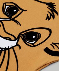 Camiseta-Infantil-Carnaval-Simba-O-Rei-Leao-Raglan-Manga-Curta-Mostarda-9838791-Mostarda_4