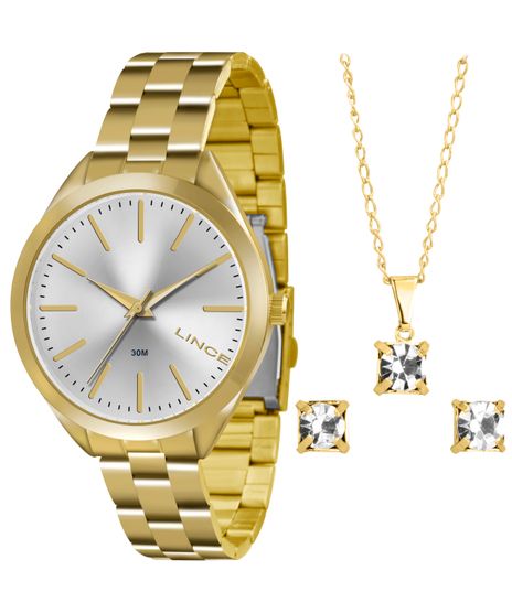 Kit-de-Relogio-Analogico-Lince-Feminino---Brinco---Colar---LRG4329L-K136S1KX-Dourado-8458200-Dourado_1