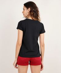 Blusa-Feminina--Eu-Resolvendo-Meus-Problemas--Manga-Curta-Decote-Redondo-Preta-9865470-Preto_2