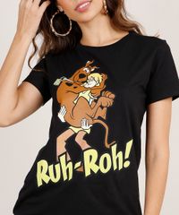 Blusa-Feminina-Scooby-Doo-Manga-Curta-Decote-Redondo-Preta-9869964-Preto_4
