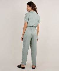 Macacao-Feminino-com-Botoes-e-Faixa-para-Amarrar-Manga-Curta-Verde-Claro-9816997-Verde_Claro_2