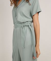 Macacao-Feminino-com-Botoes-e-Faixa-para-Amarrar-Manga-Curta-Verde-Claro-9816997-Verde_Claro_4