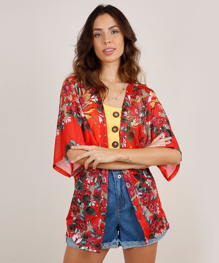 Kimono-Feminino-Estampado-Floral-Laranja-9780829-Laranja_1 Kimono-Feminino-Estampado-Floral-Laranja-9780829-Laranja_1