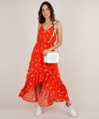 Vestido-Feminino-Longo-Mullet-Estampado-Floral-Alca-Fina-Laranja-9819264-Laranja_3