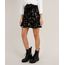 Saia-Feminina-Curta-Transpassada-Estampada-Floral-com-Babado-e-Faixa-para-Amarrar-Preta-9803964-Preto_1