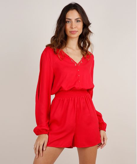 Macaquinho-Feminino-Open-Shoulder-com-Botoes-Manga-Longa-Vermelho-9803836-Vermelho_1