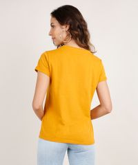 Blusa-Feminina--Quando-o-Assunto-----Manga-Curta-Decote-Redondo-Mostarda-9865468-Mostarda_2