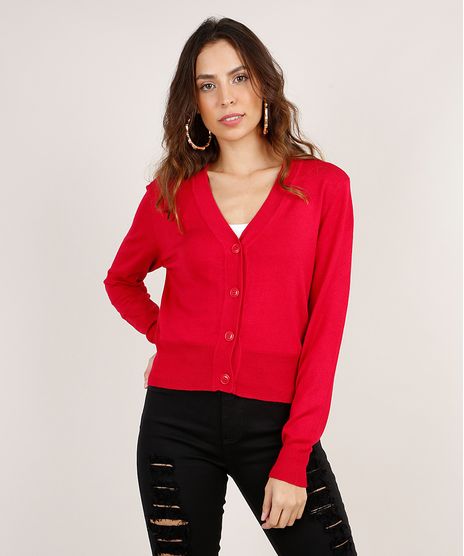 Cardigan-Feminino-Basico-Cropped-em-Trico-Rosa-Escuro-9804665-Rosa_Escuro_1
