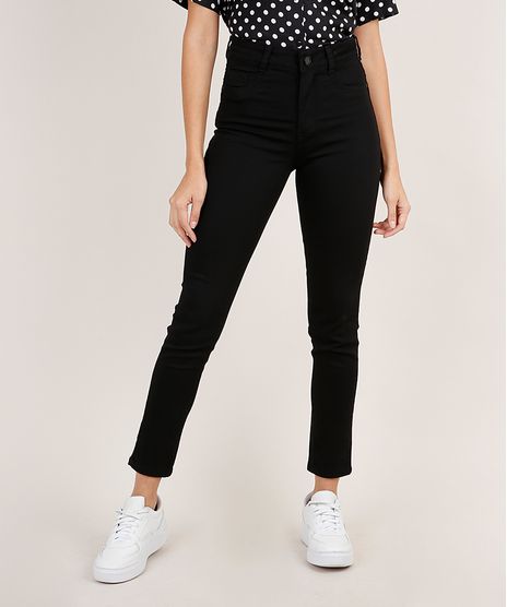 Calca-de-Sarja-Feminina-Sawary-Super-Skinny-360-Cintura-Alta-Preta-9941546-Preto_1