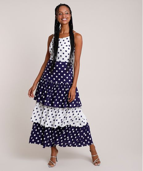 Vestido-Feminino-Mindset-Longo-Bicolor-Estampado-de-Poa-em-Camadas-Alca-Fina-Branco-9916539-Branco_1