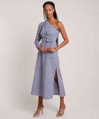 Vestido-Feminino-Mindset-Midi-Um-Ombro-So-Estampado-Xadrez-Vichy-Manga-7-8-Azul-Marinho-9916540-Azul_Marinho_3