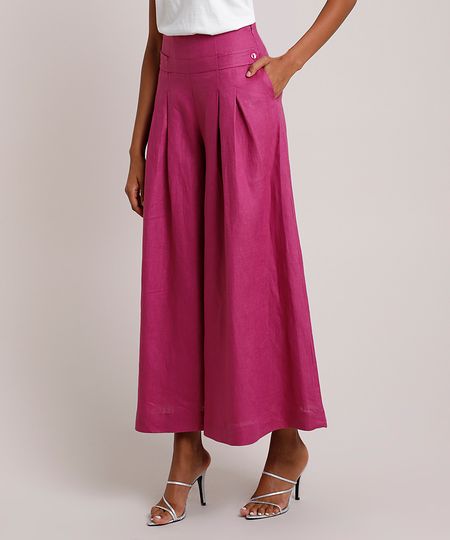 Calca-Feminina-Mindset-Pantalona-em-Linho-com-Pregas-e-Martingale-Roxa-9909660-Roxo_1 Calca-Feminina-Mindset-Pantalona-em-Linho-com-Pregas-e-Martingale-Roxa-9909660-Roxo_1