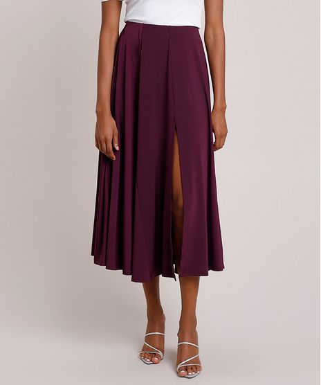 Saia-Feminina-Mindset-Midi-Evase-com-Fenda-Roxa-9901896-Roxo_1