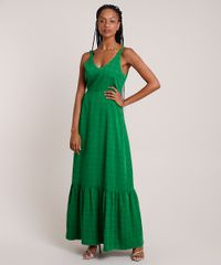 Vestido-Feminino-Mindset-Longo-Estampado-Quadriculado-com-Babado-Alca-Media-Verde-9910386-Verde_1