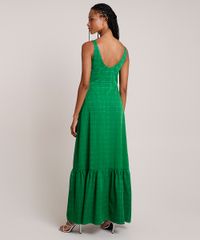 Vestido-Feminino-Mindset-Longo-Estampado-Quadriculado-com-Babado-Alca-Media-Verde-9910386-Verde_2