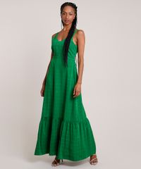 Vestido-Feminino-Mindset-Longo-Estampado-Quadriculado-com-Babado-Alca-Media-Verde-9910386-Verde_3
