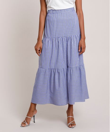 Saia-Feminina-Mindset-Longa-Estampada-Xadrez-Vichy-com-Recortes-Azul-Marinho-9916541-Azul_Marinho_1