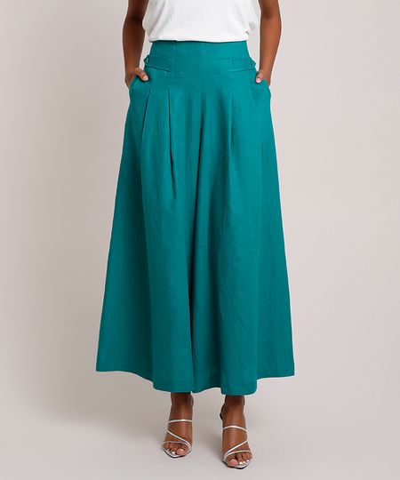 Calca-Feminina-Mindset-Pantalona-em-Linho-com-Pregas-e-Martingale-Verde-9909662-Verde_1 Calca-Feminina-Mindset-Pantalona-em-Linho-com-Pregas-e-Martingale-Verde-9909662-Verde_1