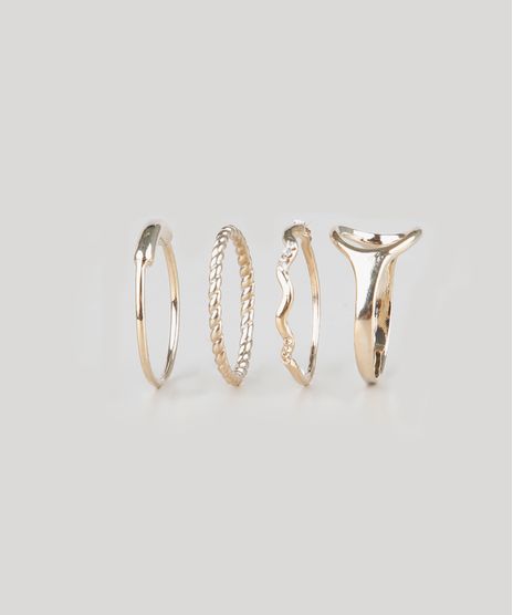 Kit-de-4-Aneis-Femininos-Folheados-Dourado-9797092-Dourado_1