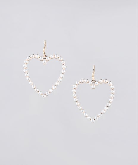 Brinco-Feminino-Coracao-com-Perolas-Dourado-9777449-Dourado_1