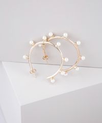 Brinco-Feminino-de-Argola-Folheado-com-Perolas-Dourado-9775039-Dourado_2