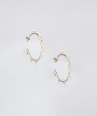 Brinco-Feminino-de-Argola-Folheado-com-Perolas-Dourado-9775039-Dourado_4