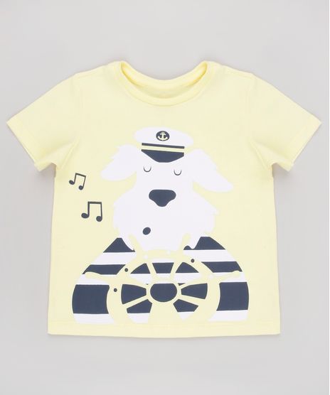 Camiseta-Infantil-Cachorro-Manga-Curta-Amarela-Claro-9910059-Amarelo_Claro_1