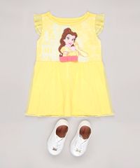 Camisola-Infantil-Bela-com-Tule-Manga-Curta-Amarela-9844002-Amarelo_3