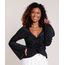 Blusa-Feminina-Cropped-Estampada-de-Estrelas-com-Amarracao-Manga-Sino-Decote-V-Preta-9871043-Preto_1